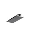 Profilé en aluminium BACK10 A/UX 2m - Laqué noir