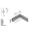 Profilé en aluminium 2m SKIRT10 AC2/Q9 - Blanc laqué