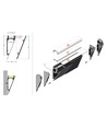 Profilé en aluminium WALLE12 BCD 2m - Blanc laqué