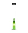 Suspension bouteille V-Tac - Vert, E14