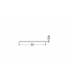 Couvercle 1m A9 SLIDE - Blanc laiteux
