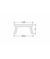 Couvercle 1m C4 CLICK - Blanc laiteux