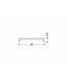 Cache 1m C9 CLICK - Blanc laiteux