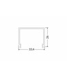 Couvercle 2m E9 CLICK - Blanc laiteux