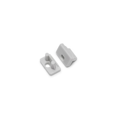 1 pièce Embout SLIM8 - Avec trou, gris
