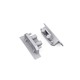 1 pc. Embout GROOVE10 GEN2 SQ - Avec trou, couleur argentée