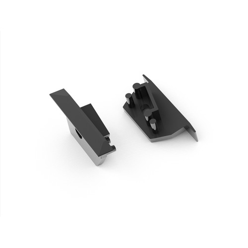 1 pièce Embout DIAGONAL14 - Avec trou, noir