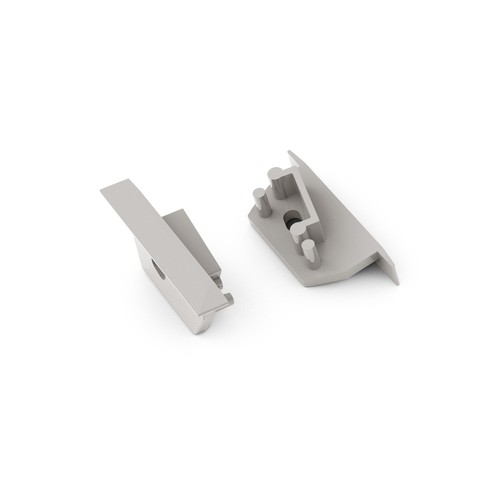 1 pièce Embout DIAGONAL14 - Avec trou, gris
