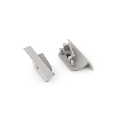 1 pièce Embout DIAGONAL14 - Avec trou, gris