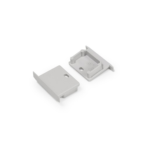 1 pièce Embout LINEA-IN20 - Avec trou, gris