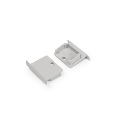 1 pièce Embout LINEA-IN20 - Avec trou, gris