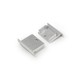 1 pièce Embout LINEA-IN20 - Avec trou, couleur argentée