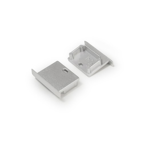 1 pièce Embout LINEA-IN20 - Avec trou, couleur argentée