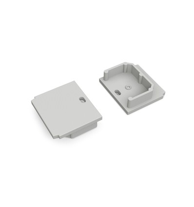 1 pièce Embout LINEA-IN20 TRIMLESS - Avec trou, gris