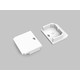 1 pièce Embout LINEA-IN20 TRIMLESS - Avec trou, blanc