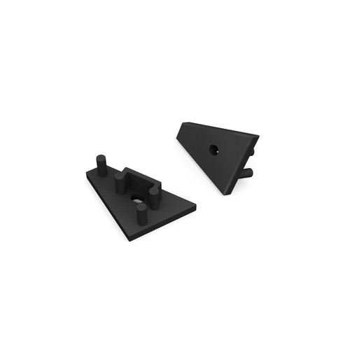 1 pièce Embout CORNER10 GEN2 - Avec trou, noir