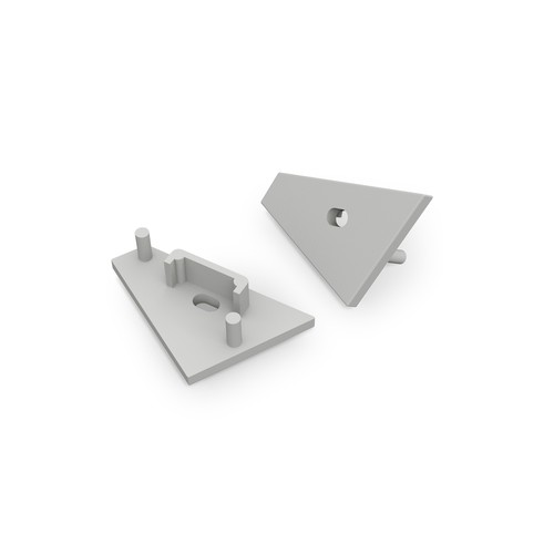 1 pièce Embout CORNER14 GEN2 - Embout avec trou, gris