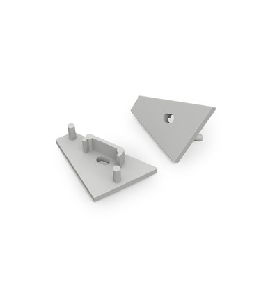 1 pièce Embout CORNER14 GEN2 - Embout avec trou, gris