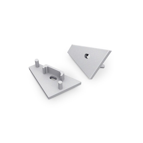 1 pièce Embout CORNER14 GEN2 - Embout avec trou, couleur argentée