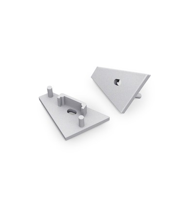 1 pièce Embout CORNER14 GEN2 - Embout avec trou, couleur argentée