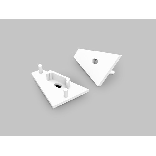 1 pièce Embout CORNER14 GEN2 - Embout avec trou, blanc