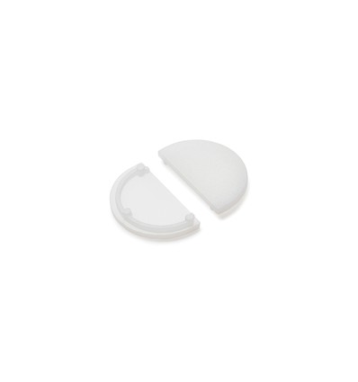 1 pièce Embout D9 - Blanc laiteux