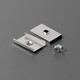 1 pc. Support de montage en U - Affleurant, acier inoxydable