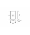 1 pc. Support de montage en U - Affleurant, acier inoxydable