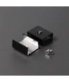 1 pc. Support de montage U4 - Encastré, noir