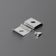 1 pc. Support de montage U5 - Affleurant, acier inoxydable