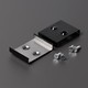 1 pc. Support de montage en W - Affleurant, noir