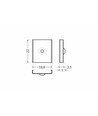 1 pc. Support de montage en Y - Affleurant, acier inoxydable