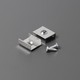1 pc. Support de montage en Z - Affleurant, acier inoxydable