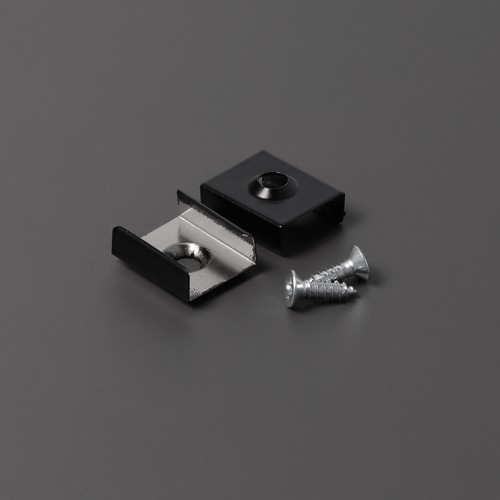 1 pc. Support de montage en Z - Affleurant, noir