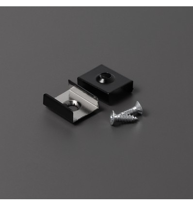 1 pc. Support de montage en Z - Affleurant, noir