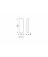 1 pc. Support magnétique M02 - 6x20x2mm