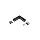 Connecteur de profil SMART10 90° - Anodisé noir