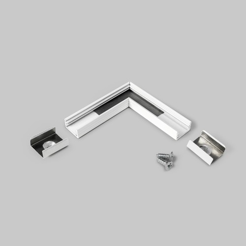 Connecteur de profilé SLIM8 90° - Blanc laqué