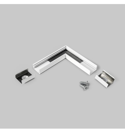 Connecteur de profilé SLIM8 90° - Blanc laqué