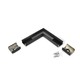 Connecteur de profilé SLIM8 90° - Anodisé noir