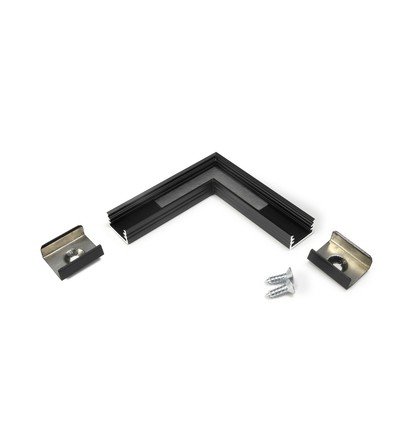 Connecteur de profilé SLIM8 90° - Anodisé noir