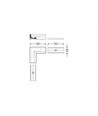 Connecteur de profil CORNER10 90° - Blanc laqué
