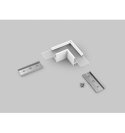Connecteur de profil LINEA20 90° - Blanc laqué