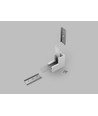 Connecteur de profil LINEA20 90° - haut / bas, laqué blanc