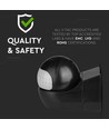 Capteur de mouvement V-Tac avec tête mobile - LED compatible, noir, infrarouge PIR, IP44 extérieur