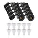 10 pcs spots encastrables Inno88 - Incl. 6W RA97 GU10, noir, IP44, approuvé pour isolation