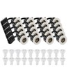 20 pcs spots encastrés Inno88 - Incl. 6W RA97 GU10, blanc mat, IP44, approuvé pour isolation