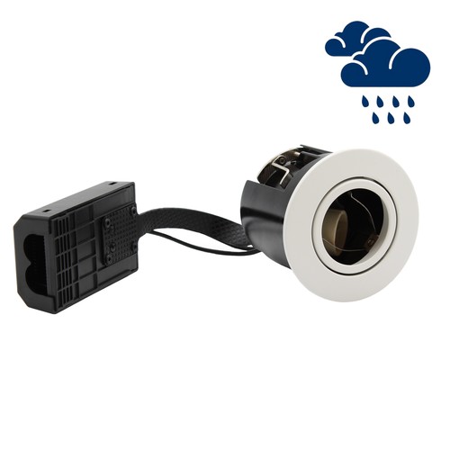 Spot encastrable GU10 Inno88 Extérieur - Blanc, IP44, certifié pour installation en isolant