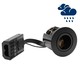 Spot encastrable GU10 Inno88 Extérieur - Noir, IP44, homologué pour installation en contact avec l'isolant