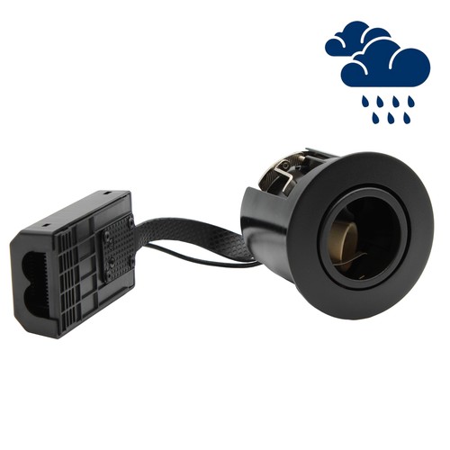 Spot encastrable GU10 Inno88 Extérieur - Noir, IP44, homologué pour installation en contact avec l'isolant